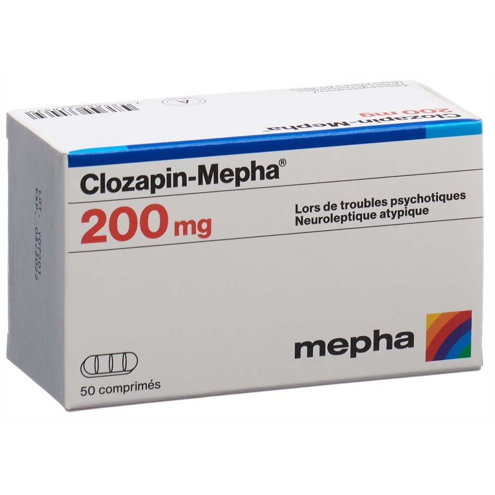 CLOZAPINE Mepha 200 mg, image 2 sur 2