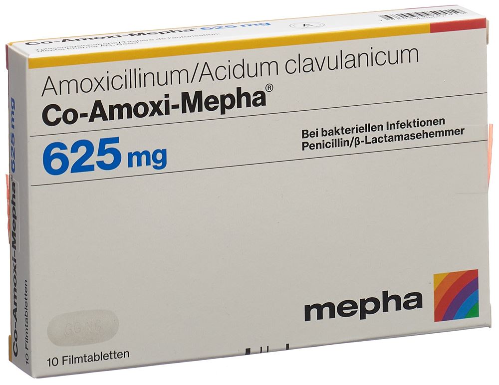 CO AMOXI Mepha 625 mg, image principale