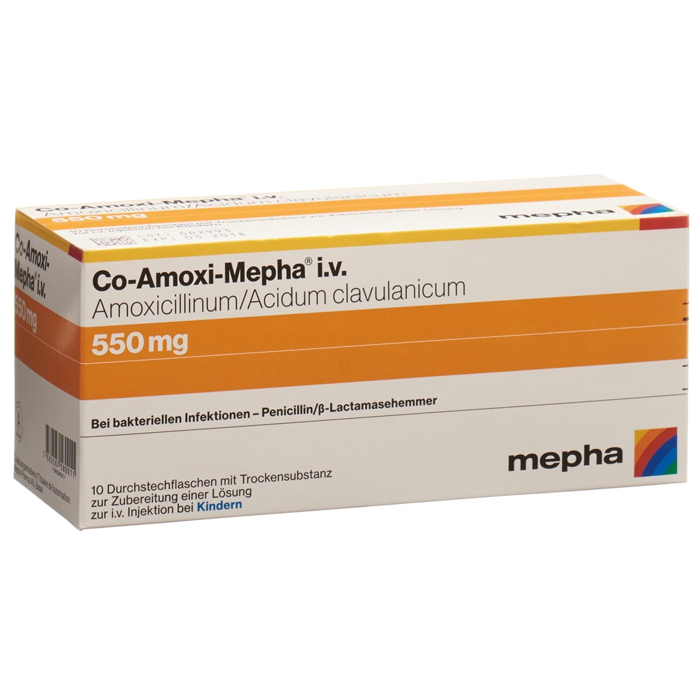 CO AMOXI Mepha 550 mg, image principale