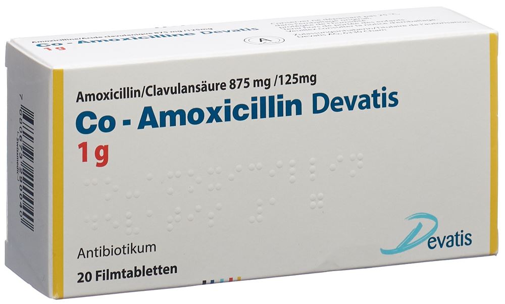 CO AMOXICILLINE Devatis 1 g, Hauptbild