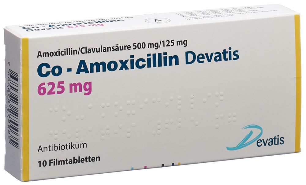 CO AMOXICILLINE Devatis 625 mg, Hauptbild