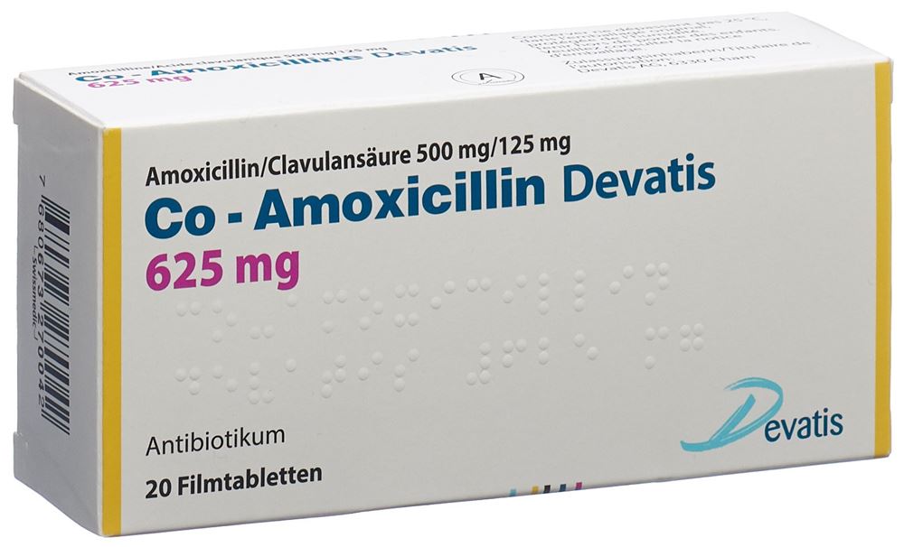 CO AMOXICILLINE Devatis 625 mg, Hauptbild