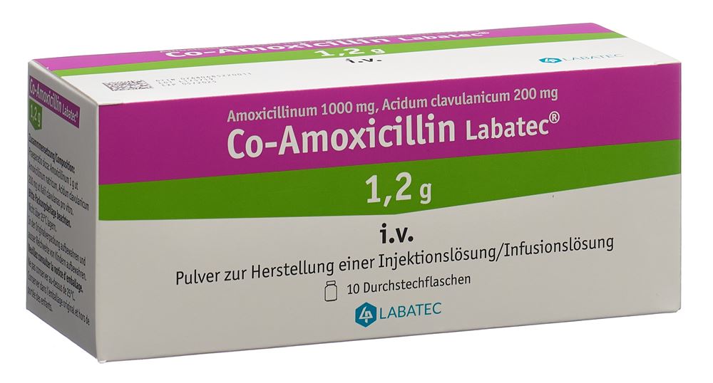 Labatec Injection CO AMOXICILLINE Labatec subst sèche 1.2 g flac 10 pce | Commander en ligne