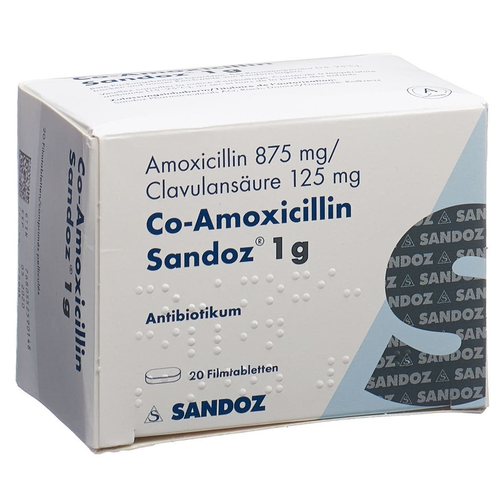 CO AMOXICILLINE Sandoz 1 g, Hauptbild