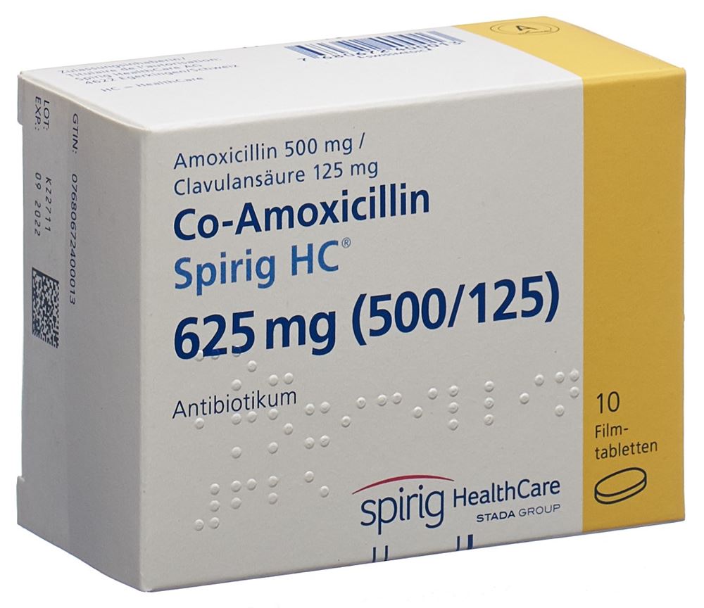 CO AMOXICILLINE Spirig HC 625 mg, Hauptbild