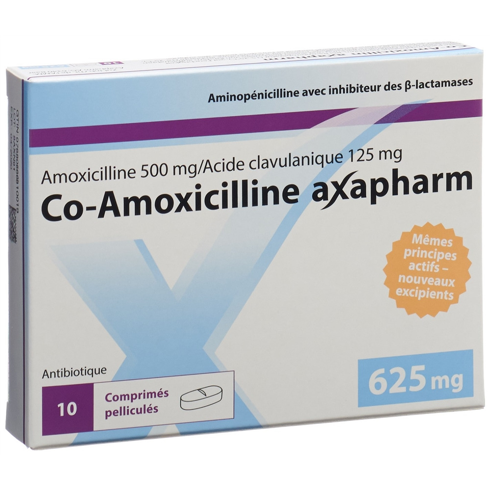 CO AMOXICILLINE axapharm 625 mg, image 2 sur 2