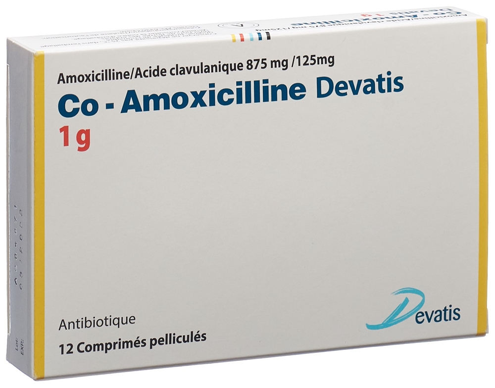 CO AMOXICILLINE Devatis 1 g, image 2 sur 2