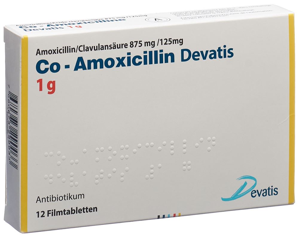 CO AMOXICILLINE Devatis 1 g, image principale