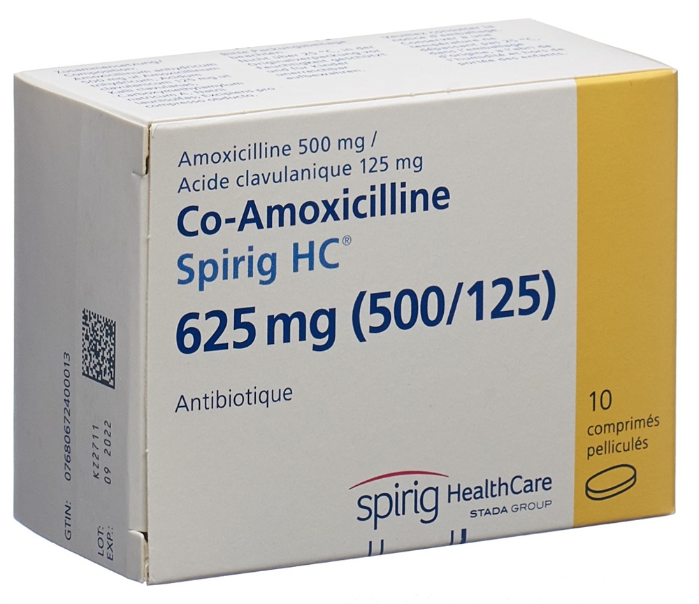 CO AMOXICILLINE Spirig HC 625 mg, image 2 sur 2