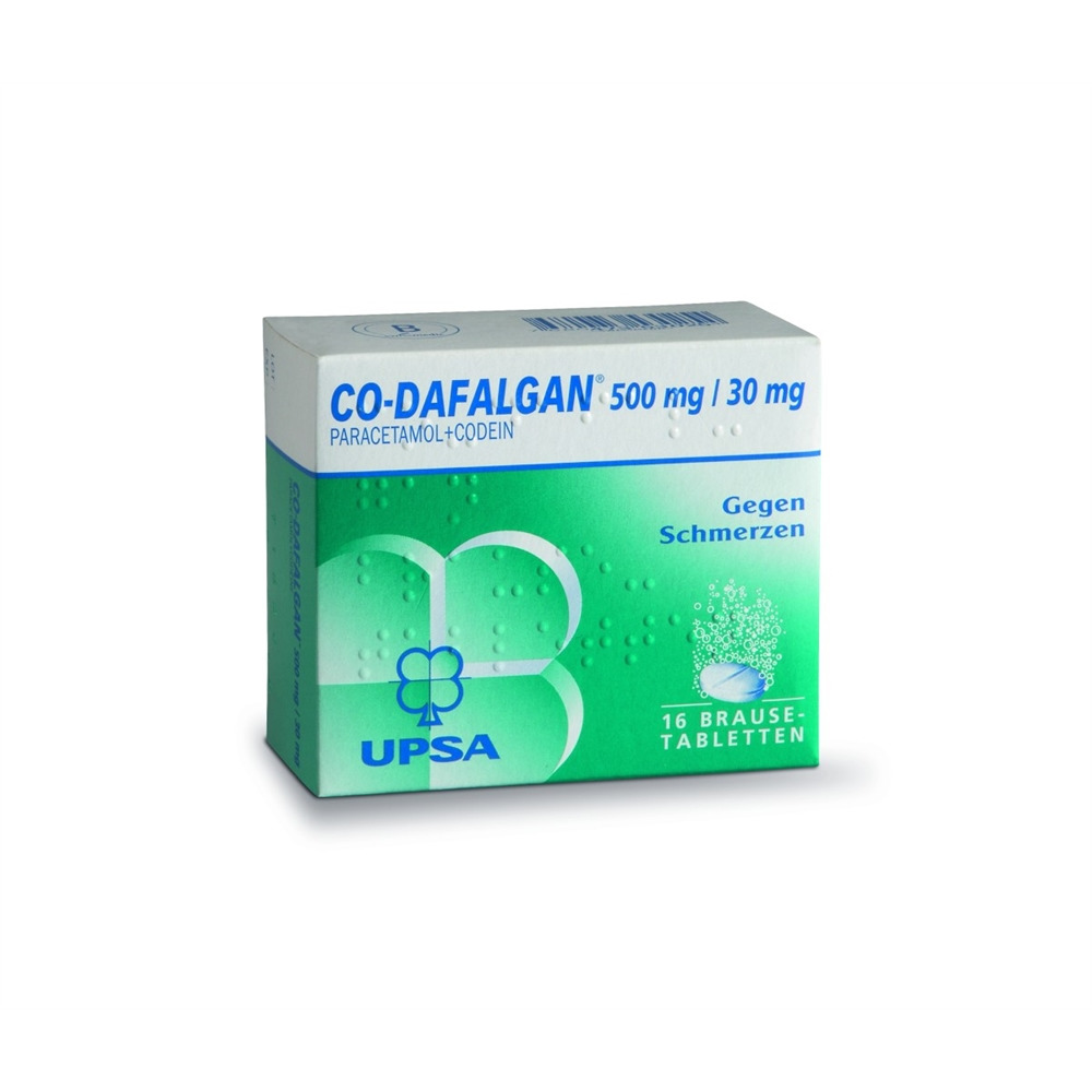 CO-DAFALGAN Brausetabl 500/30mg Ds 16 Stk, Hauptbild