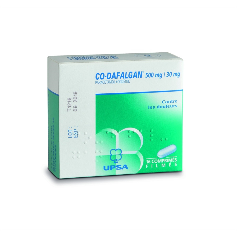 CO-DAFALGAN cpr pell 500/30mg blist 16 pce, image 2 sur 2