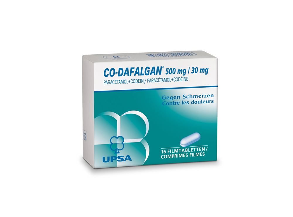 CO-DAFALGAN cpr pell 500/30mg blist 16 pce, image principale