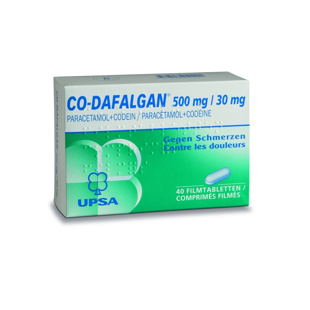 CO-DAFALGAN cpr pell 500/30mg blist 40 pce, image principale