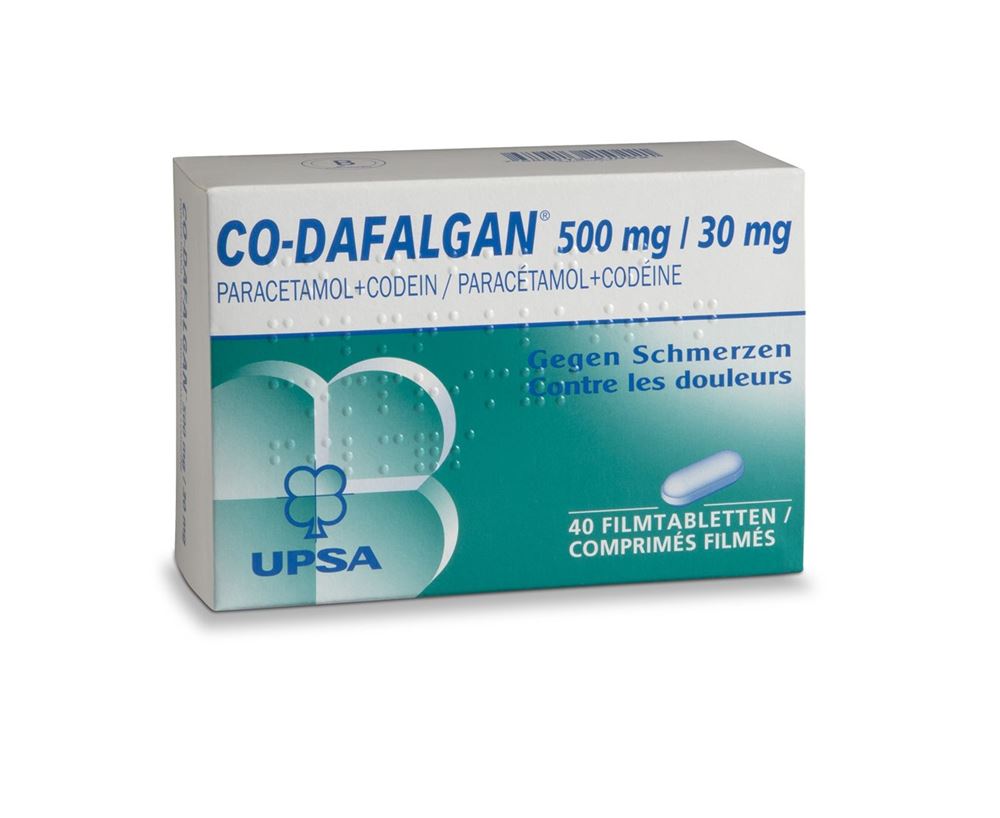 CO-DAFALGAN cpr pell 500/30mg blist 40 pce, image principale
