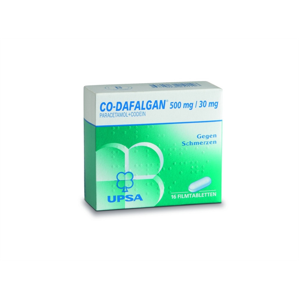 CO-DAFALGAN Filmtabl 500/30mg Blist 16 Stk, Hauptbild