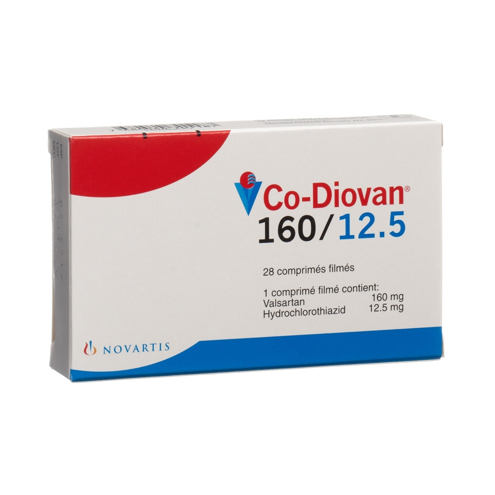 CO-DIOVAN cpr pell 160/12.5 mg blist 28 pce, image 2 sur 2