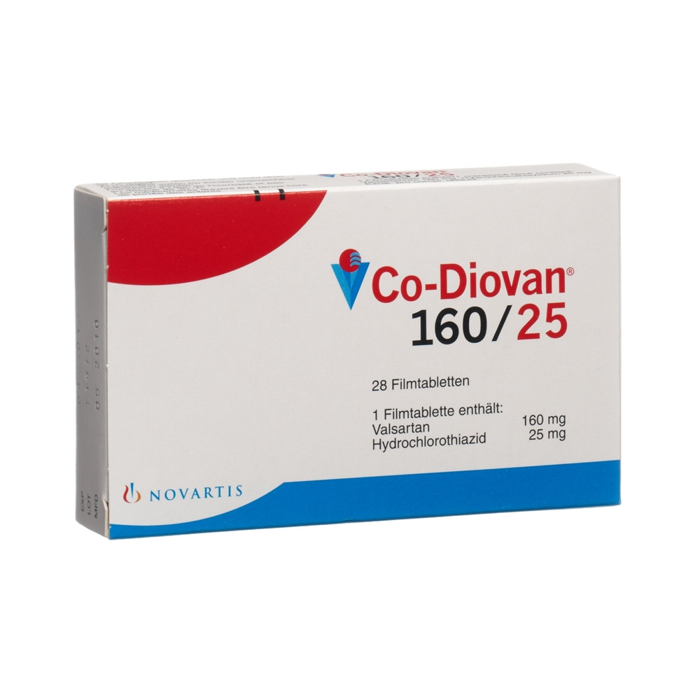 CO-DIOVAN cpr pell 160/25 mg blist 28 pce, image principale