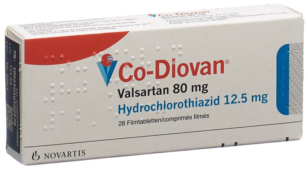 CO-DIOVAN cpr pell 80/12.5 mg blist 28 pce, image principale