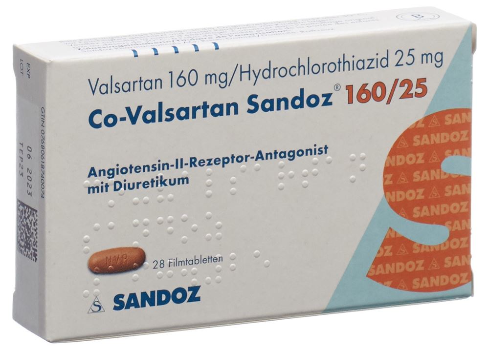 CO VALSARTAN Sandoz, image principale