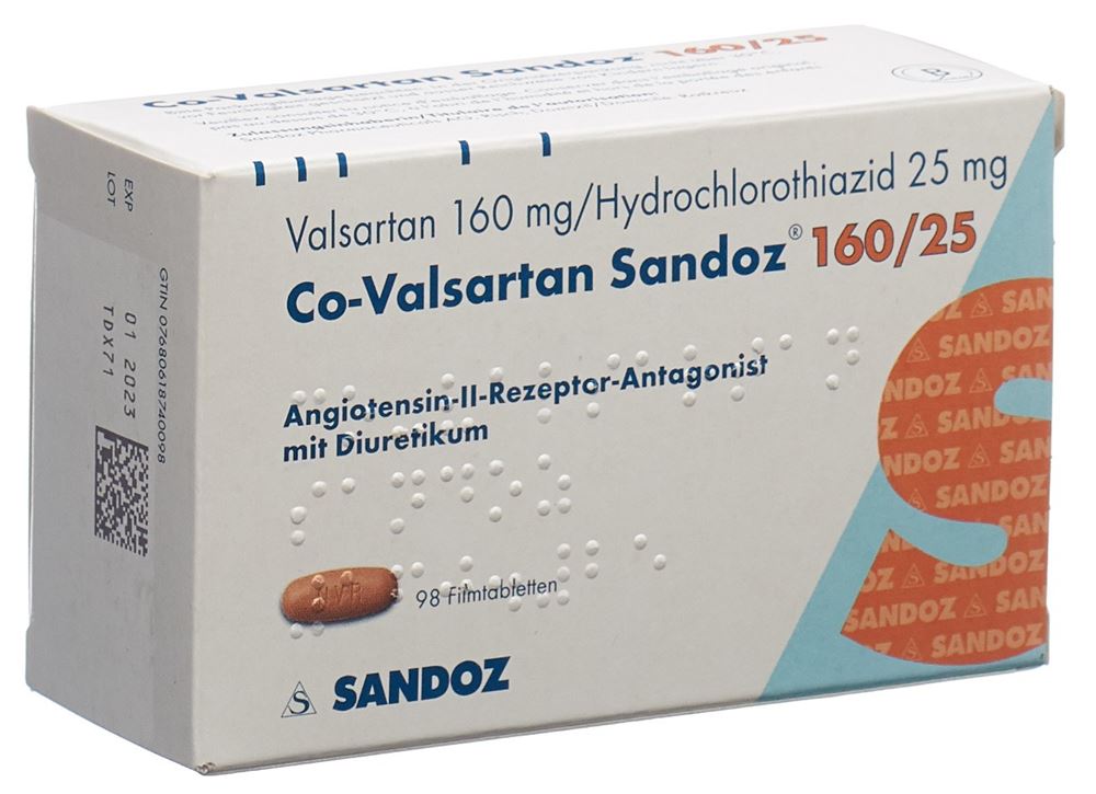 CO VALSARTAN Sandoz, Hauptbild