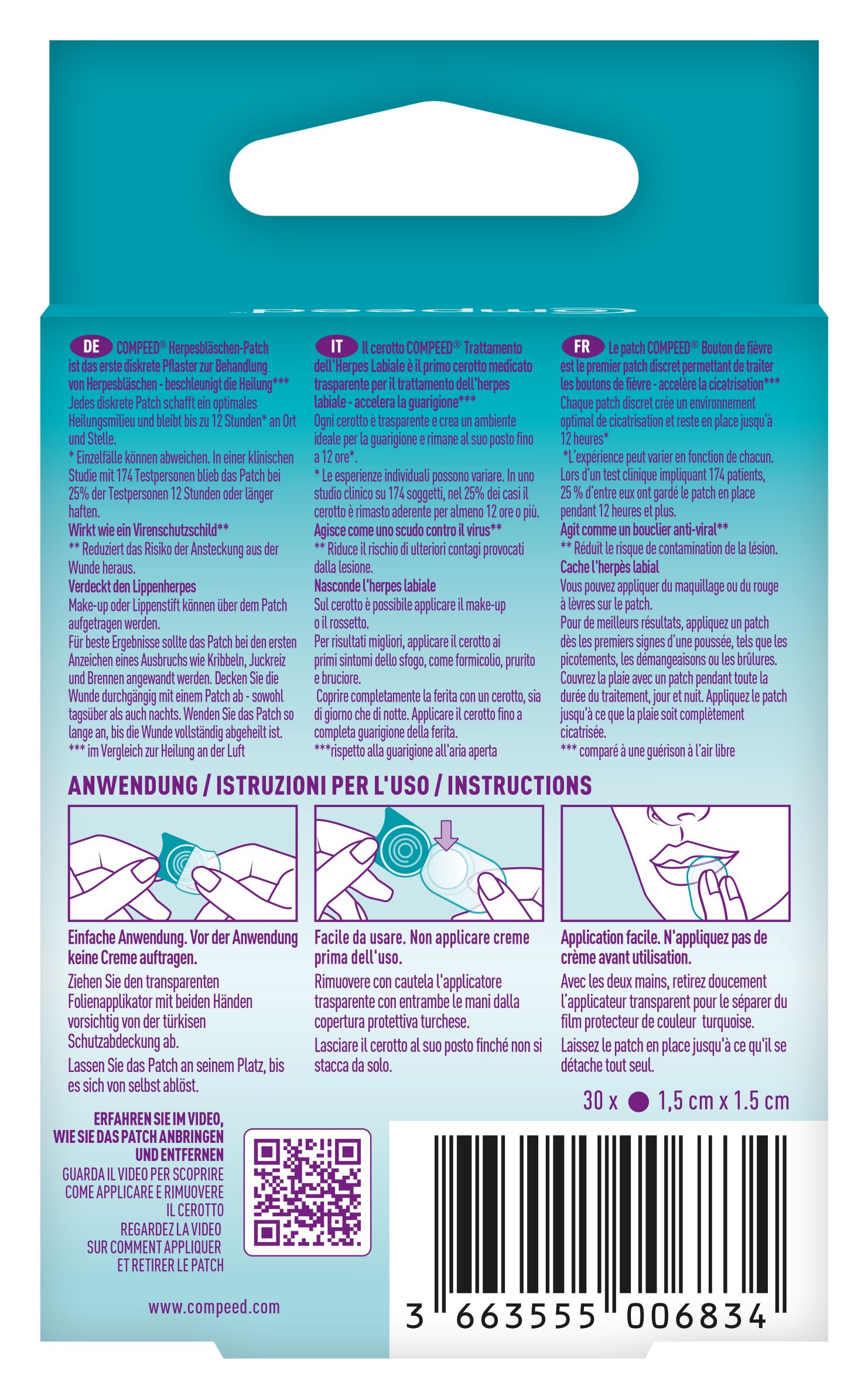 COMPEED Herpesbläschen Patch, Bild 2 von 4