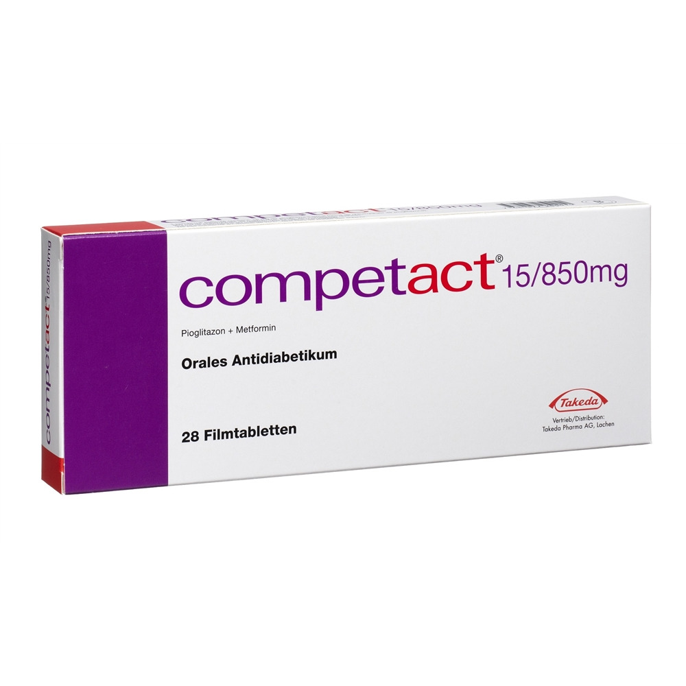 COMPETACT Filmtabl 15/850 mg Blist 28 Stk, Hauptbild