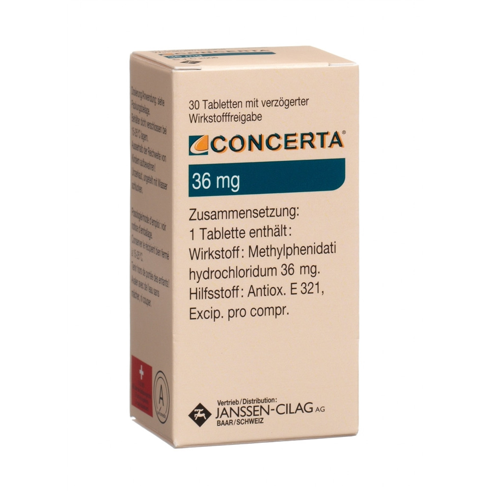 Concerta cpr ret 36 mg fl 30 pce, image principale