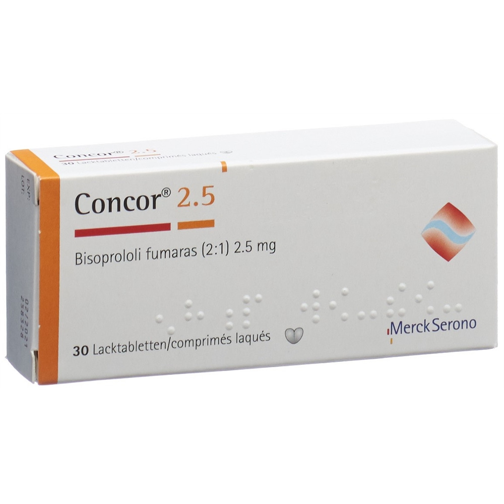 CONCOR cpr pell 2.5 mg blist 30 pce, image principale