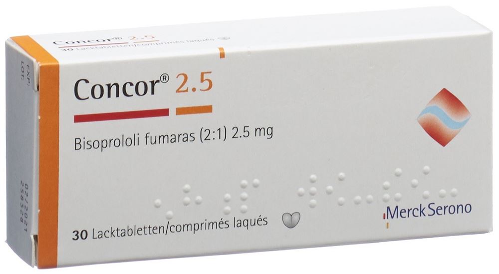 CONCOR cpr pell 2.5 mg blist 30 pce, image principale