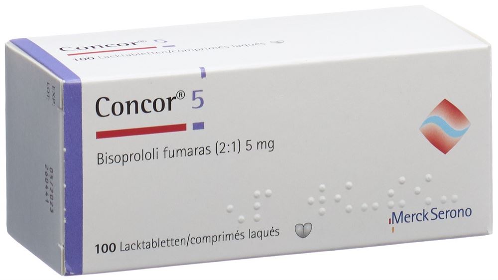 CONCOR cpr pell 5 mg blist 100 pce, image principale