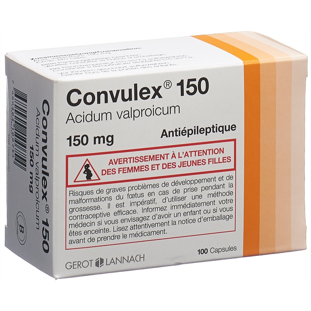 CONVULEX caps 150 mg blist 100 pce, image 2 sur 2