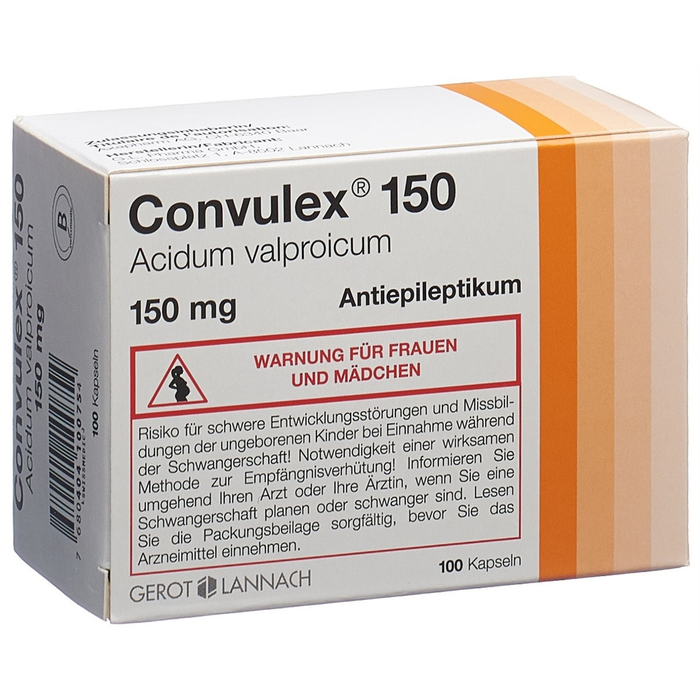 CONVULEX caps 150 mg blist 100 pce, image principale