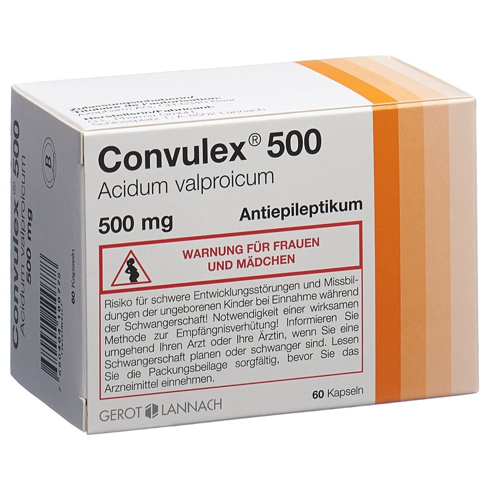 CONVULEX caps 500 mg blist 60 pce, image principale