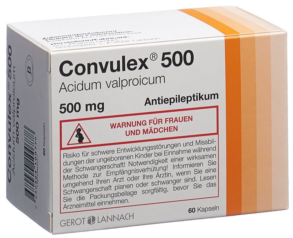 CONVULEX caps moll 500 mg blist 60 pce, image principale