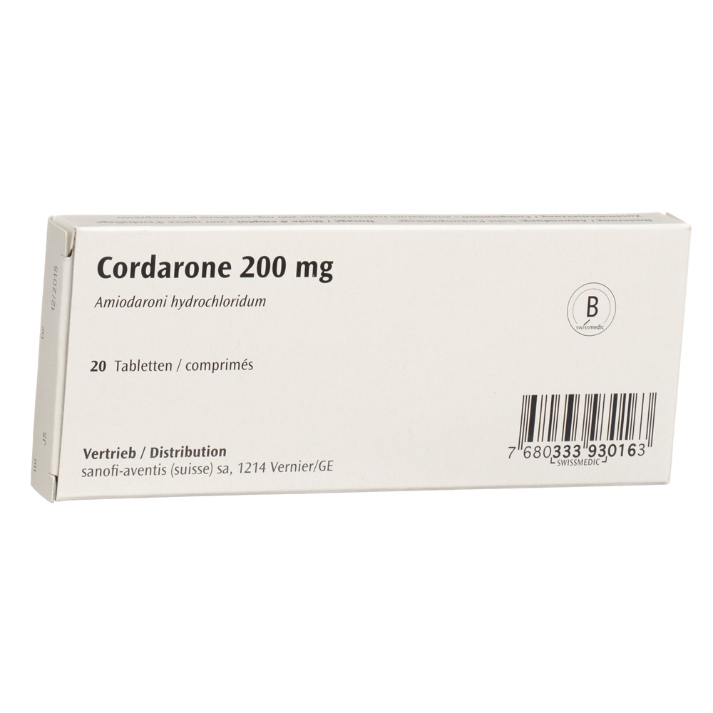 CORDARONE cpr 200 mg blist 20 pce, image 2 sur 2