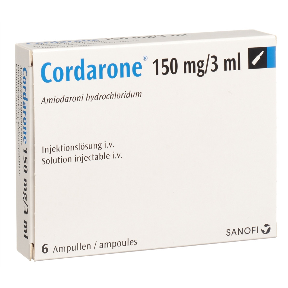 CORDARONE Inj Lös 150 mg/3ml Amp 3 ml, Hauptbild