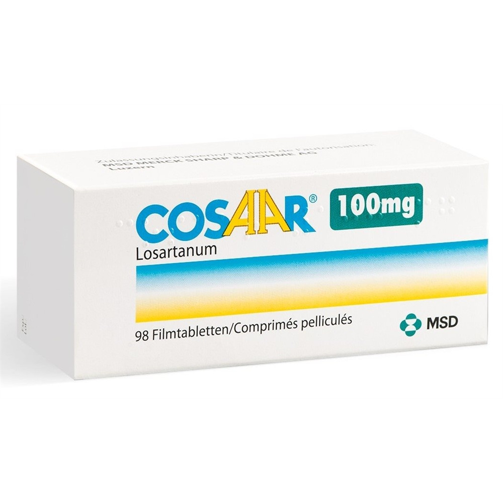 COSAAR Filmtabl 100 mg Blist 98 Stk, Hauptbild