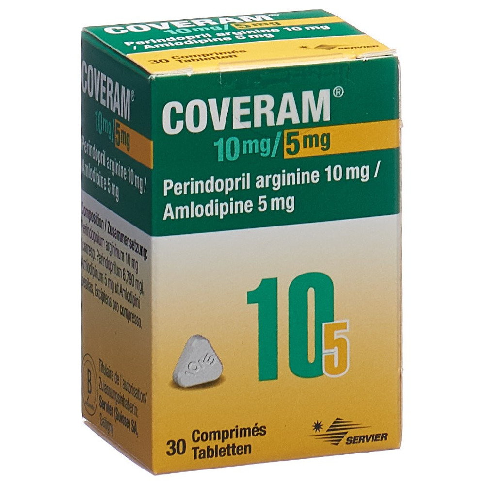 COVERAM cpr 10/5 mg bte 30 pce, image principale