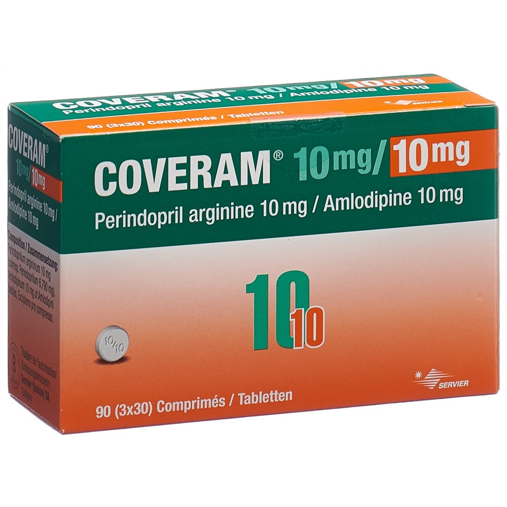 COVERAM Tabl 10/10 mg Ds 90 Stk, Hauptbild