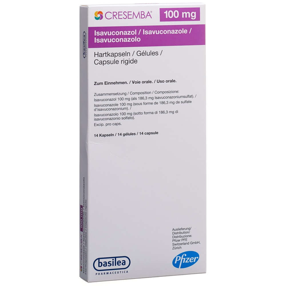 Cresemba Kaps 100 mg Blist 14 Stk, Hauptbild