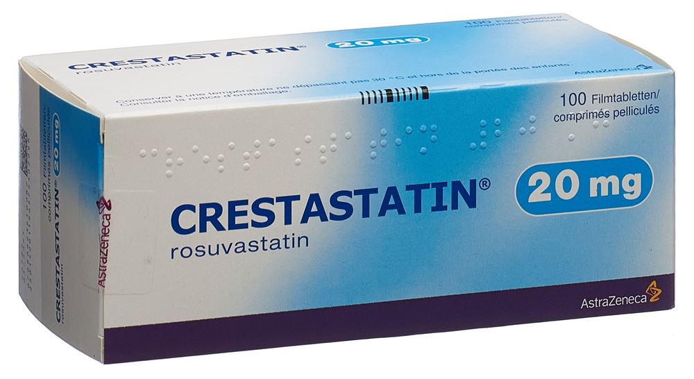 CRESTASTATIN cpr pell 20 mg blist 100 pce, image principale