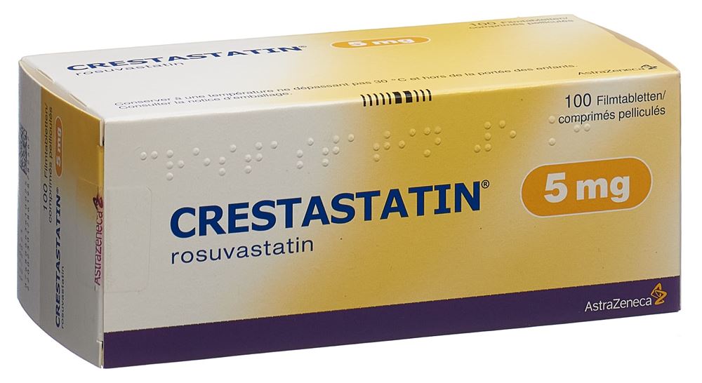 CRESTASTATIN cpr pell 5 mg blist 100 pce, image principale