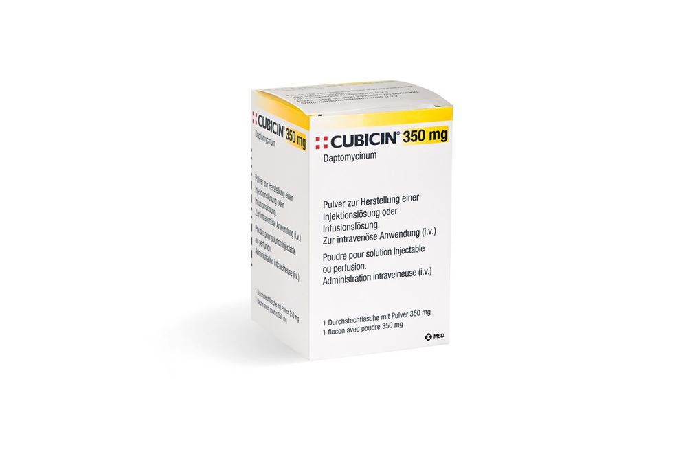 CUBICIN subst sèche 350 mg flac 1 pce, image principale