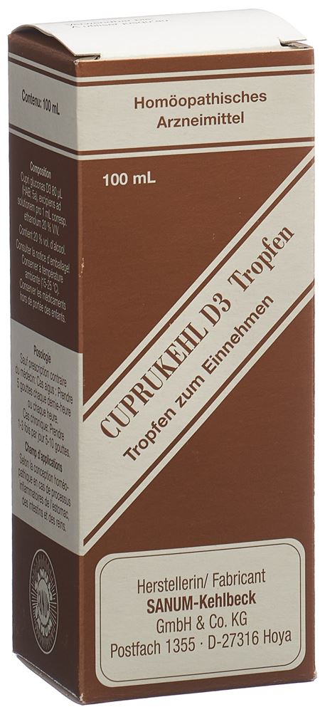 CUPRUKEHL gouttes 3 D fl 100 ml