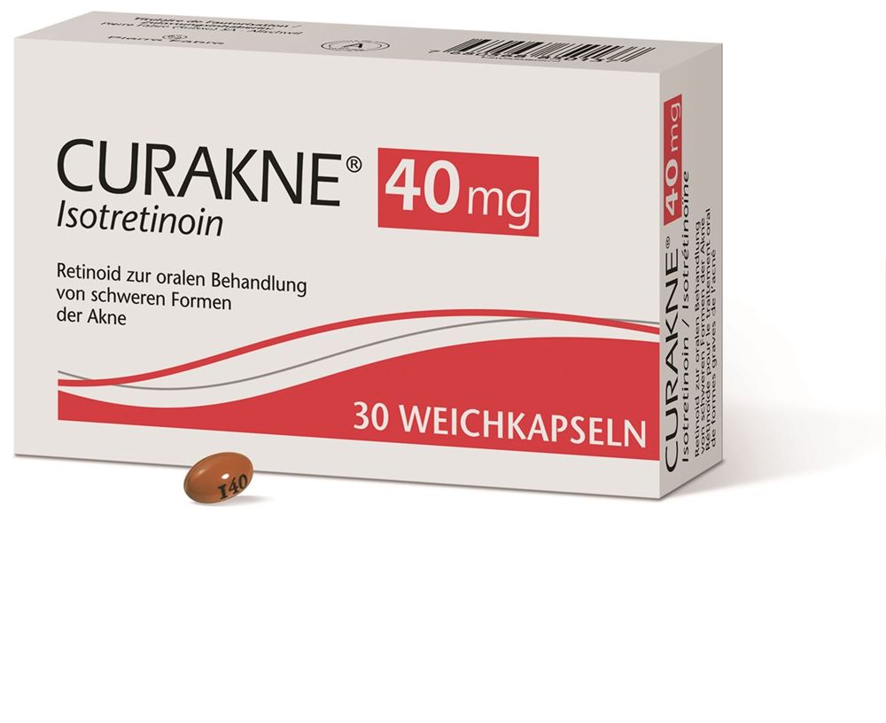CURAKNE Weichkaps 40 mg Blist 30 Stk, Hauptbild