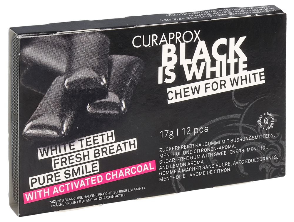 CURAPROX Black is White gomme à mâcher
