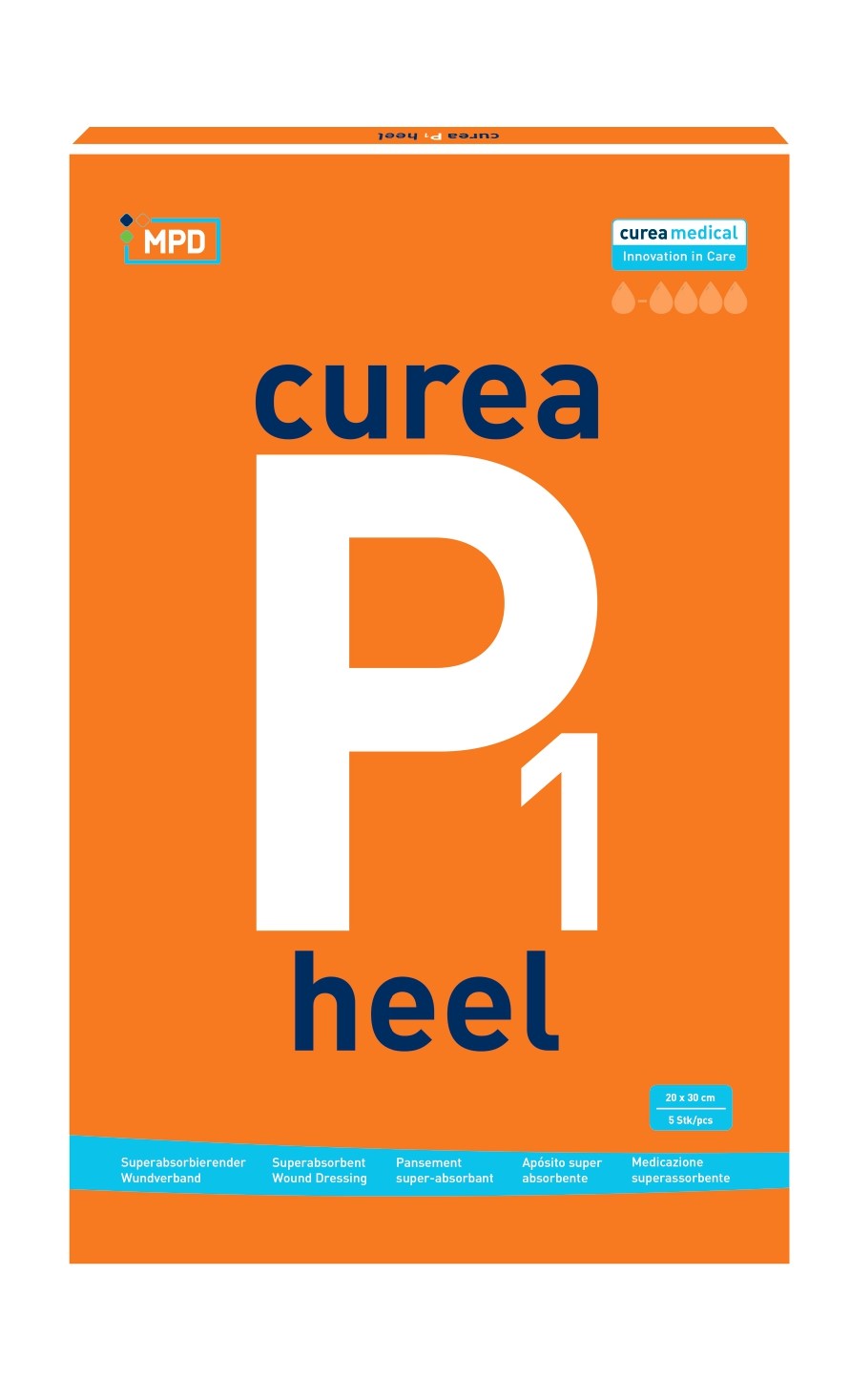 CUREA heel superabsorbant