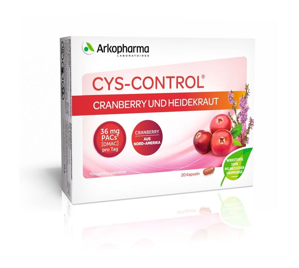 CYS-CONTROL caps cranberry et bruyère blist 20 pce