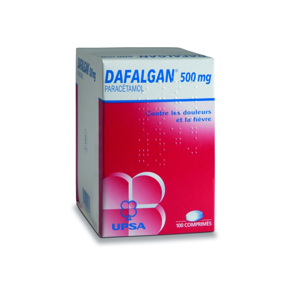 DAFALGAN cpr 500 mg blist 100 pce, image 2 sur 2