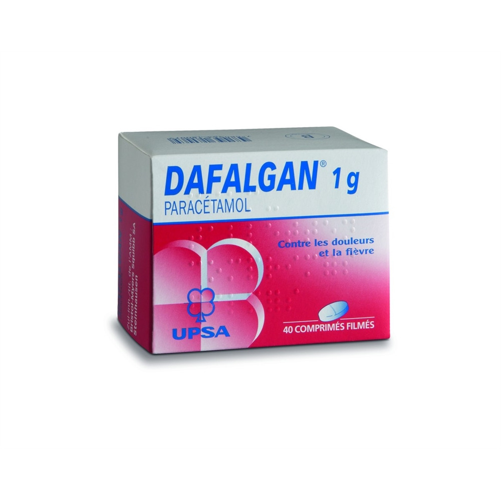 DAFALGAN cpr pell 1 g blist 40 pce, image 2 sur 2